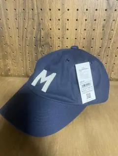 【新品】Michaellinnel ネイビー Mロゴ刺繍キャップ