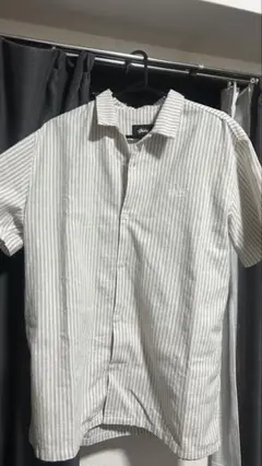 Stüssy ストライプ柄 半袖シャツ L STUSSY/ステューシー STRIPED SILK SHIRT 半袖シャツ ストライプ