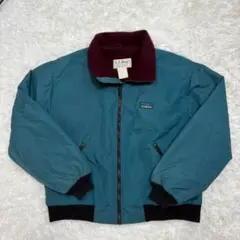 90s エルエルビーン ウォームアップジャケット ブルゾン 裏起毛 ブルー