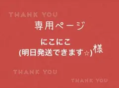 にこにこ(明日発送できます⭐︎)様専用ページです。のサムネイル