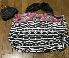 FAUCHON 黒 ピンク エコバッグ