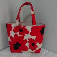 ミニトートバッグ  北欧  花柄