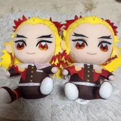 鬼滅の刃 ぬいぐるみ ぬいぷりけおすわり BIG3 煉獄杏寿郎 2個セット