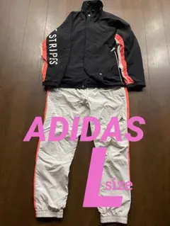 アディダス ウインドブレーカー ナイロン セットアップ 上下 L 美品