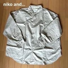 niko and... BIG SHIRTS 長袖シャツ ベージュ Mサイズ