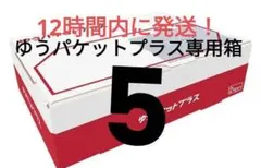 5ゆうパケットプラス専用箱5箱　宅配ビニール袋に入れてメルカリ便発送　資材梱包材のサムネイル