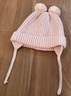 ZARABABY  美品 ピンクポンポンニット帽