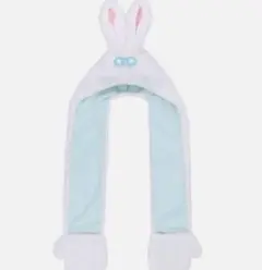 ディズニーアリスうさぎマフラーキャップ