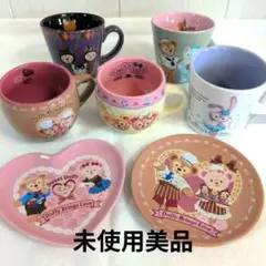 未使用　ディズニー　ダッフィー スーベニアカップ、スーベニアプレート　7点セット