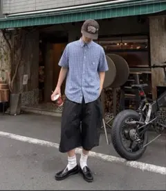 90s 00s CHAPS チャップス 半袖チェックシャツ BD ボタンダウンのサムネイル
