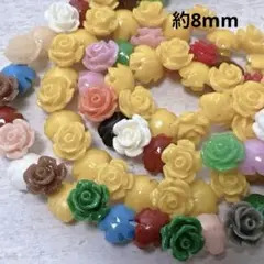 xi928/SALE！人工石◇バラ　約8mm 2連