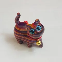 猫の置物　スーダン　万博　匿名発送　赤③