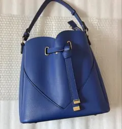 VIS 2way ハートカットバッグ ブルー　青　ハンドバッグのサムネイル