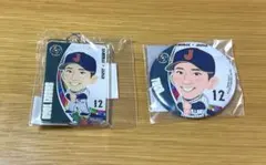 戸郷翔征 缶バッチ＆アクリルキーホルダー 読売ジャイアンツ 侍ジャパン