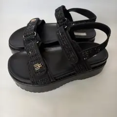 未使用 Herlipto Trois Tweed PlatformSandals - メルカリ
