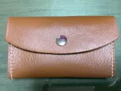 革名刺入れ　自作　レザークラフト