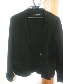 LOUNIE 黒 ニットジャケット風ニット シングル