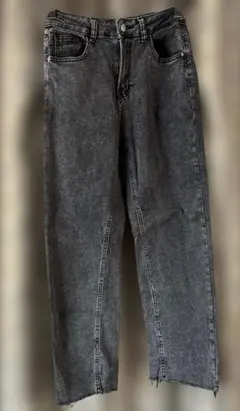 デニム　ズボン　ジーンズ　グレー　S レディース