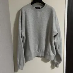 ESSENTIAL トレーナー　グレー　メンズ