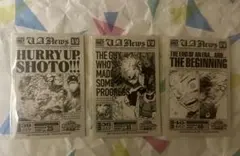 ヒロアカ 原画展 来場者特典 ダブロイド風ステッカー 3点セット