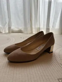 Jimmy Choo ベージュ スエード パンプス