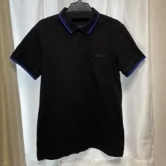 Ben Sherman ポロシャツ ブラック ブルーライン　古着のサムネイル