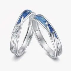 【一点限り】メンズ レディース 指輪 ペアリング 流れ星イメージ ギフト