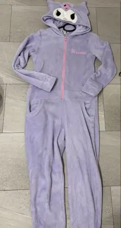 【クロミ】フード付きもこもこルームウェア パジャマ 着ぐるみ なりきり M