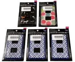 新品・未開封品　東京パック・スイッチカバー5個セット：スイッチ2穴タイプ用
