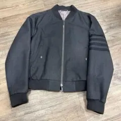 THOM BROWNE 4BAR WOOL BOMBER JACKETのサムネイル