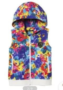 新品タグ付 rienda suelta ゴルフベスト 花柄 サイズSのサムネイル