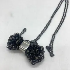 ▼ANTEPRIMA ワイヤーリボン　ネックレス　ブラック　アンテプリマのサムネイル