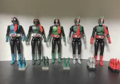 掌動-XX SHODO 初代仮面ライダー5体セット 開封済み