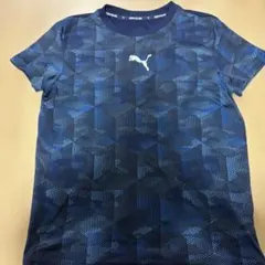 Puma 幾何学模様 Tシャツ ネイビー