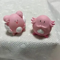 美品　ポケモン 指人形ラッキー ハピナス 2体セットのサムネイル