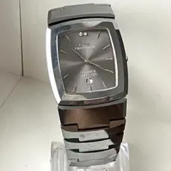 TECHNOS サファイア クォーツ腕時計