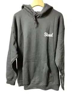 Stand Logo Hooded Sweat Shirt BLK L