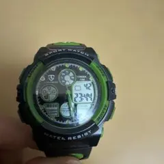 防水デジタルスポーツウォッチ　　⚠️ジャンク品⚠️のサムネイル