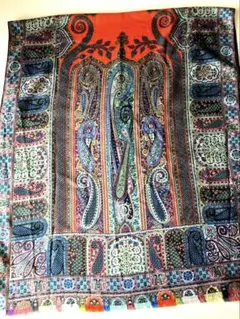 ETRO ペイズリー柄 ストール ウールシルク混 - メルカリ