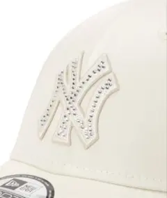 ニューエラ　9FORTY ラインストーン ニューヨークヤンキース　ホワイト