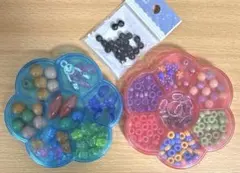 ビーズセット 花形ケース入り