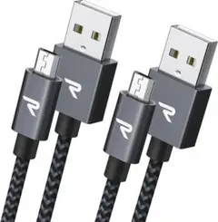 マイクロ-b USB ケーブル【1M・3M/2本組】急速充電・高速データ転送対応