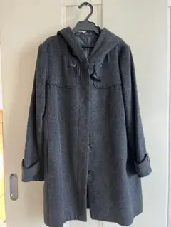COMME CA ISM フード付きグレーコート サイズ9