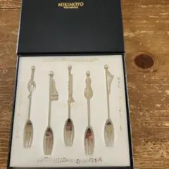 未使用 MIKIMOTO ミキモト 楽器  パール  スプーン フォーク セット MIKIMOTO ミキモト真珠 スプーン カトラリー パール 音楽 楽器