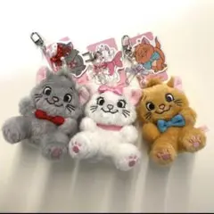 ディズニー マリーちゃん　おしゃれキャット キーホルダー　キーリング　韓国限定