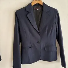 ネイビー ストライプ ビジネススーツ 上下セット