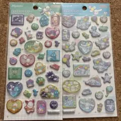 ポップデコパーティー　ラメきらクリスタルシール　はぴだんぶいシナモロール2点