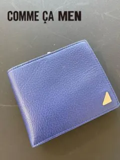 【新品未使用】定価¥11,000の本革コムサメンの二つ折りコンパクト財布/スリムのサムネイル
