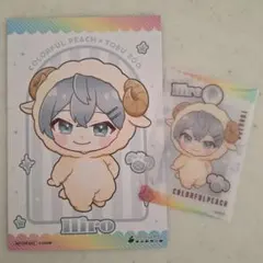 カラフルピーチ　ヒロ　東武動物公園　クリアカード　ポストカード