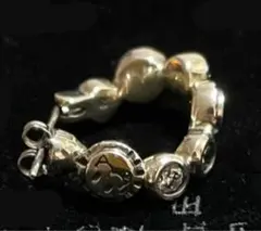 ライオンハート　シャープフープピアス　クリアジルコニア